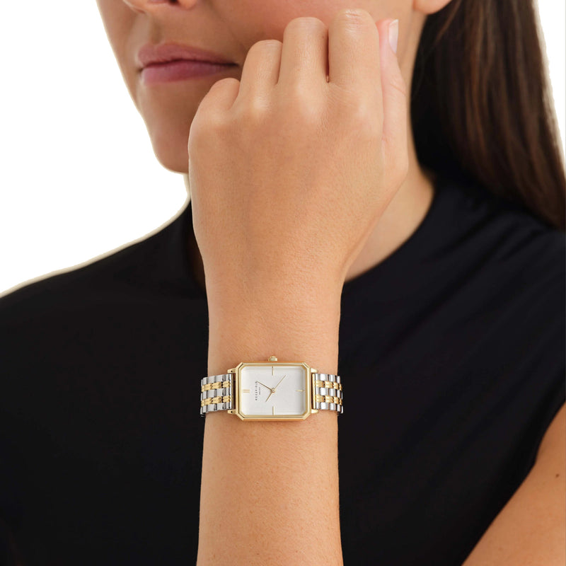 Rosefield OWSSSG O48 Octagon Duotone Women's Bracelet Watch
