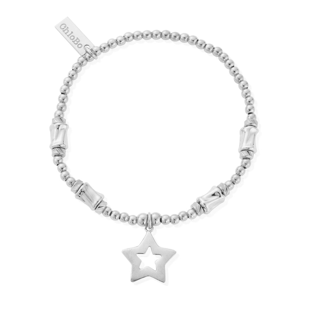 Chlobo Cute Charm Chunky Twist Open Star Bracelet