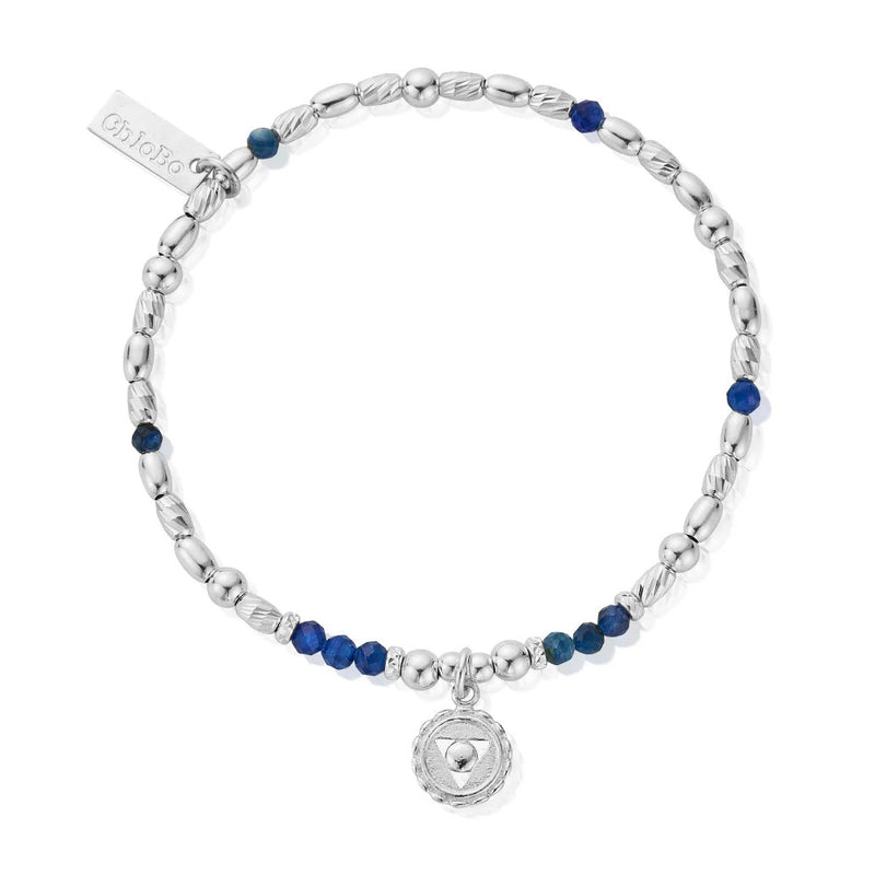 Chlobo Kyanite Throat Silver Chakra Bracelet