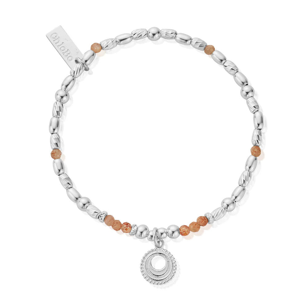 Chlobo Peach Moonstone Sacral Silver