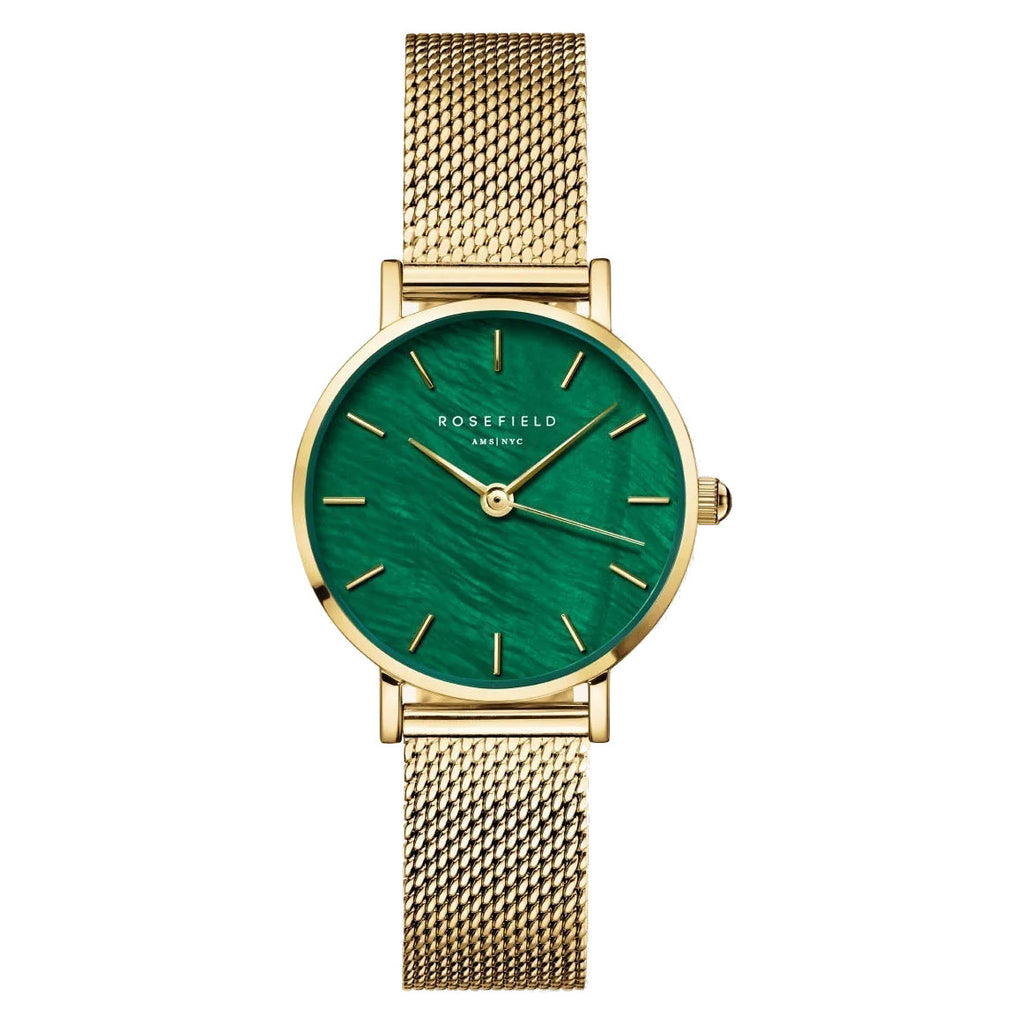 Rosefield SEEGMG-SE72 Small Edit Emerald Mesh Women's Bracelet Watch