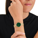 Rosefield SEEGMG-SE72 Small Edit Emerald Mesh Women's Bracelet Watch