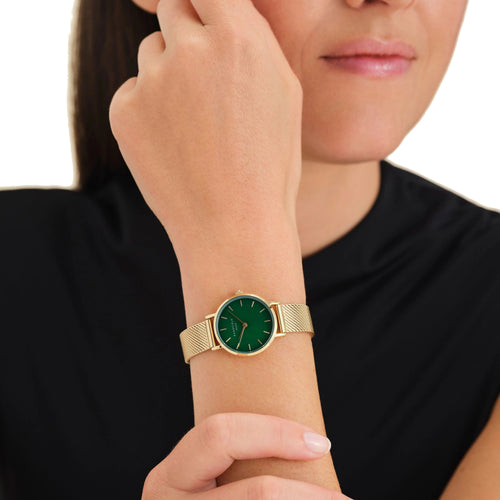 Rosefield SEEGMG-SE72 Small Edit Emerald Mesh Women's Bracelet Watch