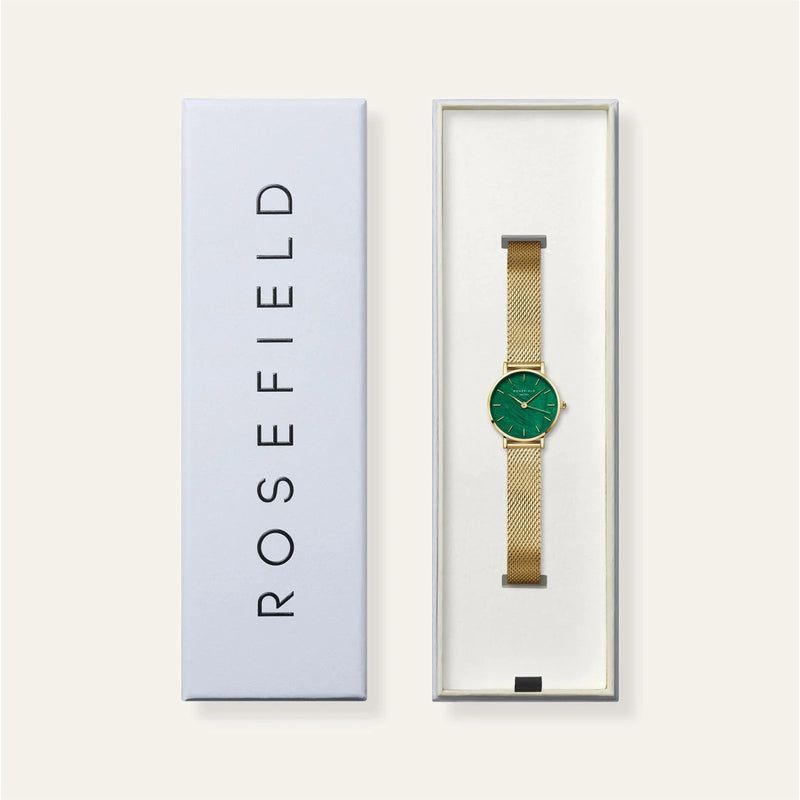 Rosefield SEEGMG-SE72 Small Edit Emerald Mesh Women's Bracelet Watch