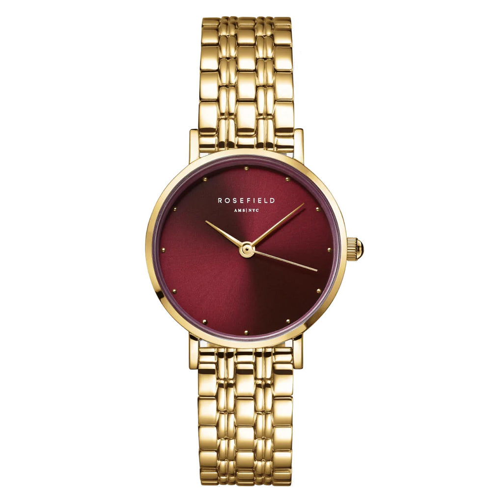 Rosefield SEGSG-SE01 Small Edit Burgundy Women's Bracelet Watch