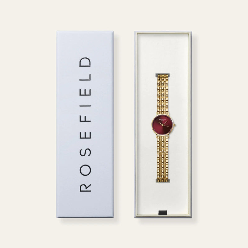 Rosefield SEGSG-SE01 Small Edit Burgundy Women's Bracelet Watch
