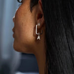 Chlobo Silver New Beginnings Stud Earrings