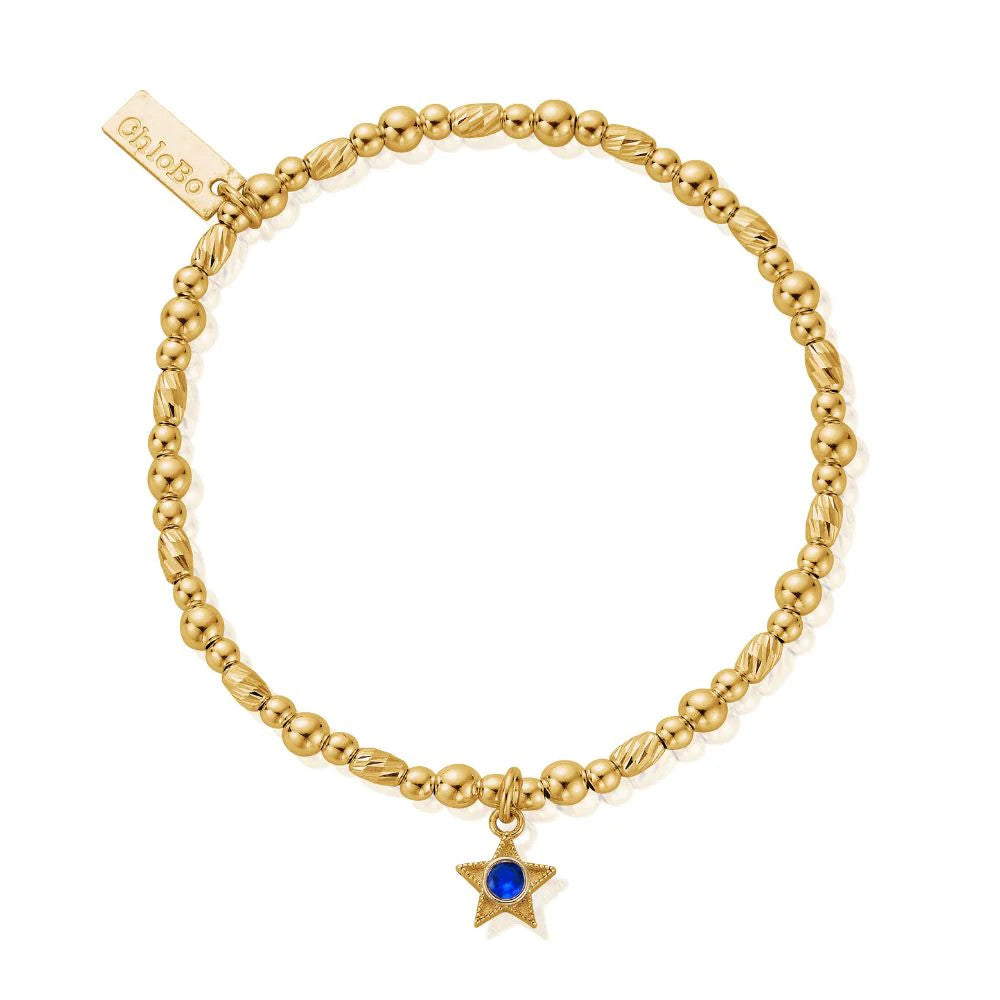 Chlobo Gold September Birthstone Bracelet
