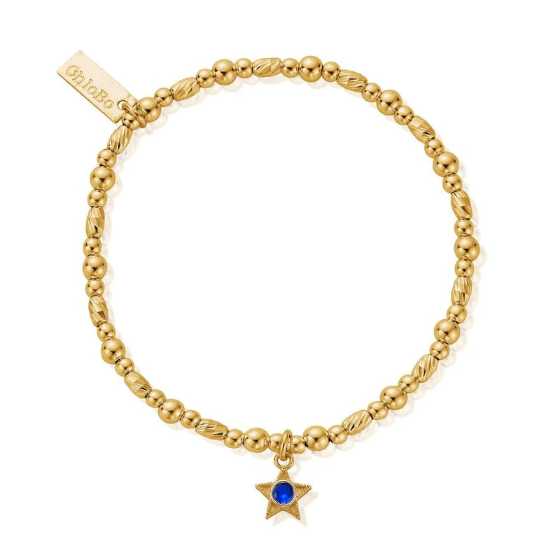 Chlobo Gold September Birthstone Bracelet