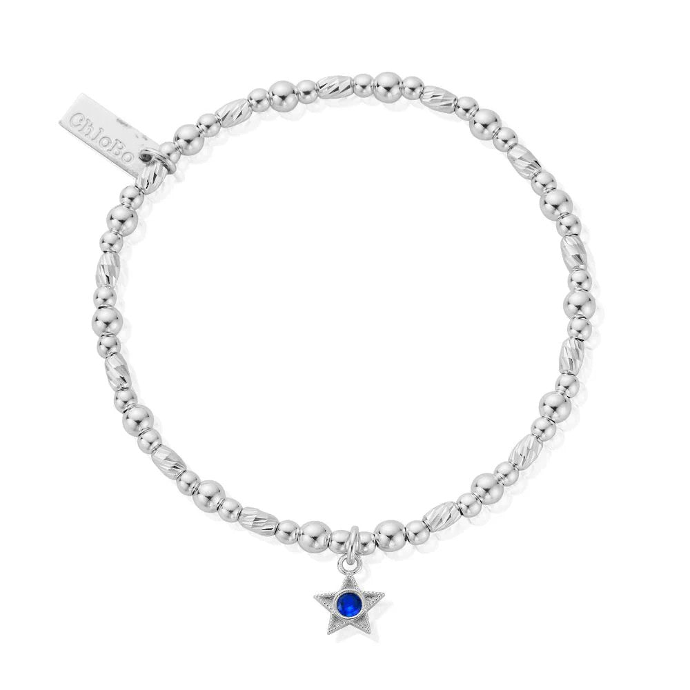 Chlobo Silver September Birthstone Bracelet