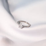 Brigitte pear diamond engagement ring