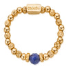 Chlobo Gold Sparkle Sodalite Ring