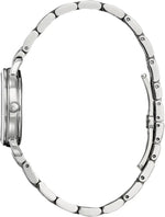 Citizen EM1050-56A Women's Classic Coin Edge Silver-Tone Dial Stainless Steel Bracelet Watch