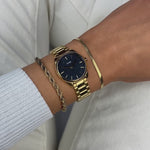 Cluse CW11707 Féroce Mini Steel Blue Dial Gold Colour Women's Watch