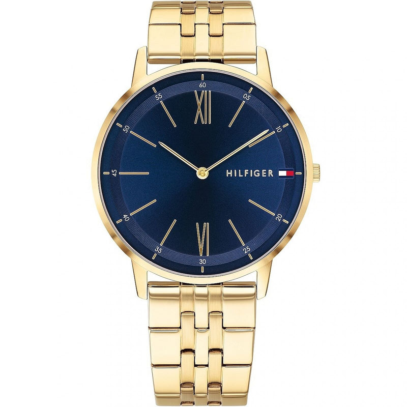 Tommy Hilfiger 1791513 Men's Cooper Gold/Blue Bracelet Watch