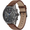 Tommy Hilfiger 1791730 Bennett Grey Dial Brown Leather Strap Watch