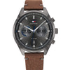 Tommy Hilfiger 1791730 Bennett Grey Dial Brown Leather Strap Watch
