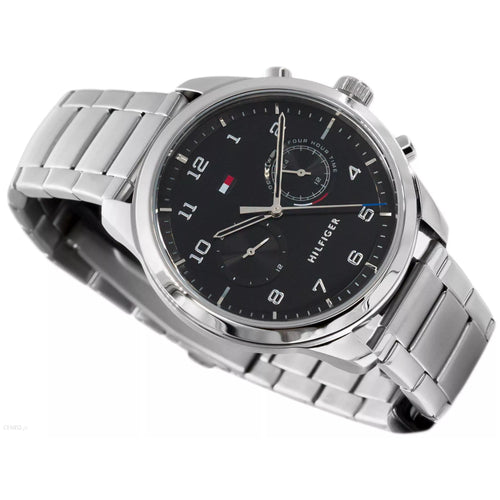 Tommy Hilfiger 1791784 Patrick Silver/Black Men's Watch