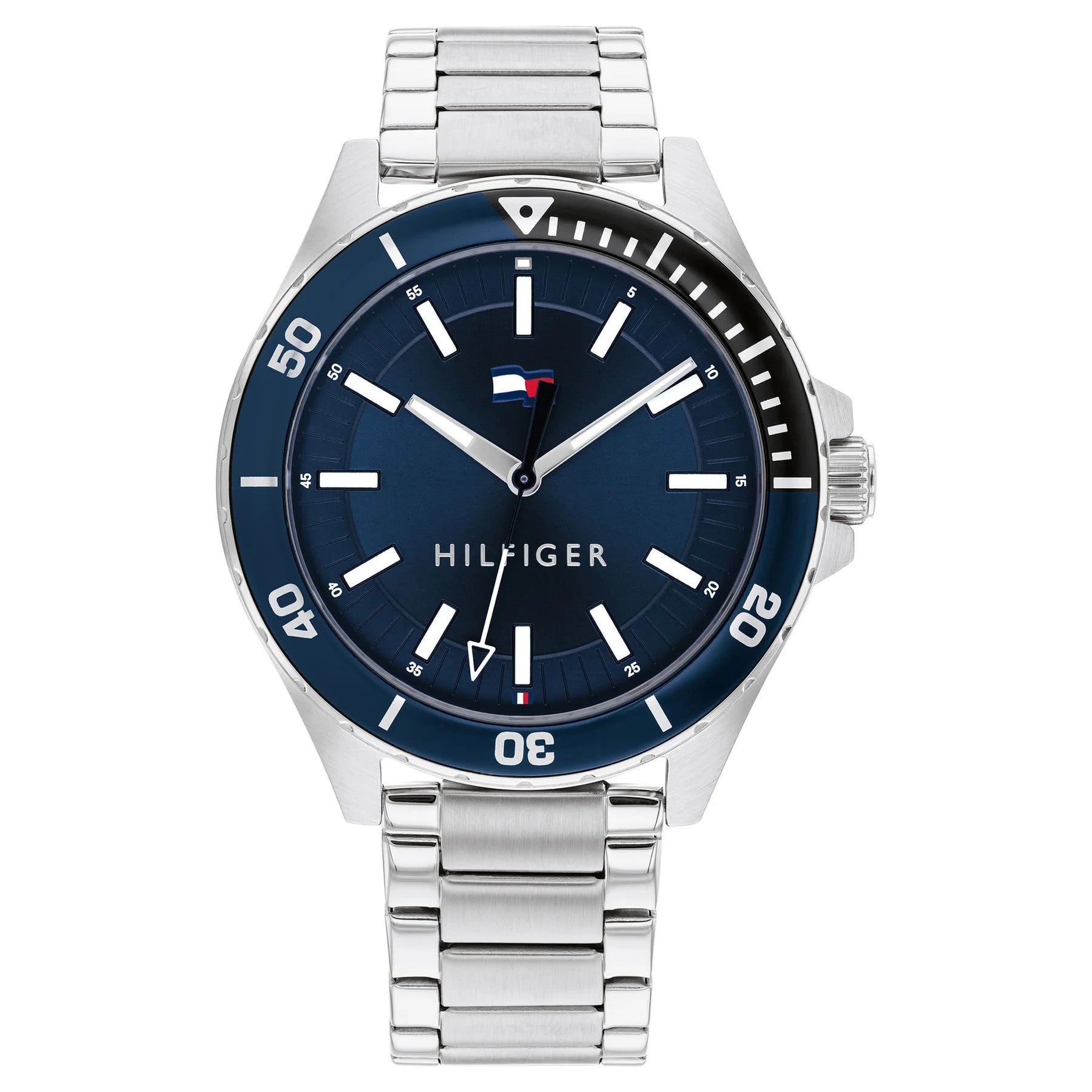 1792012 Tommy Hilfiger 1792012 Logan Men's Blue Dial Stainless Steel Bracelet ...
