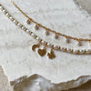 24KAE 22409Y Bracelet with Thin Chain and Pearls