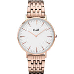 Cluse CW0101201024 La Bohème Steel White Rose Gold Colour Watch