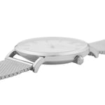 Cluse CW0101203002 Minuit Mesh Silver White/Silver Watch