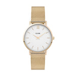 Cluse CW0101203007 Minuit Mesh Gold White/Gold Watch