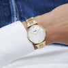 Cluse CW0101208014 Triomphe 5-Link Gold White Pearl/Gold Watch