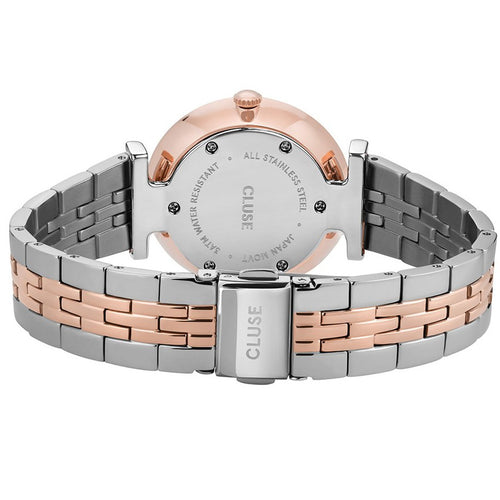 Cluse CW0101208015 Triomphe 5-Link Rose Gold White Pearl/Silver/Rose Gold Watch