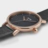 Cluse CW0101209007 Le Couronnement Leather Dark Grey Rose Gold Colour Watch
