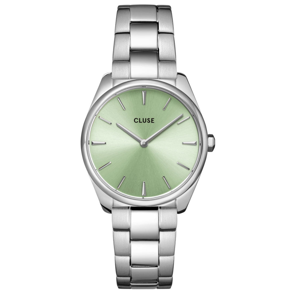 Cluse CW11215 Féroce Petite Steel Green/Silver Watch