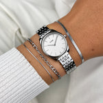 Cluse CW11706 Feroce Mini Stainless Steel White/Silver Bracelet Watch