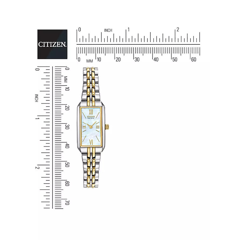 Citizen EG2694-59D  Eco-Drive Silhouette Two Tone Women's Bracelet Watch