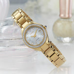 Citizen EW2556-50D Silhouette Crystal Gold Tone Stainless Steel Bracelet Watch