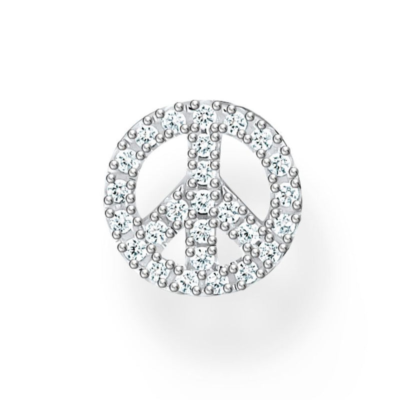 Thomas Sabo Single Ear Stud Peace Silver