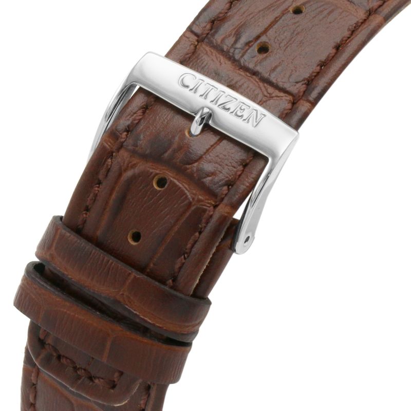 Citizen BU2070-12L Corso Men's Brown Leather Strap Buckle Watch