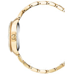 Jaques du Manoir JWL01902 Inspiration Elegance White Stones Gold Bracelet Watch