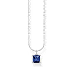 Thomas Sabo Necklace With Blue Stone Silver