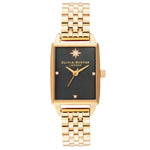 Olivia Burton OB16GD60 Celestial Rectangular Black Mother Of Pearl Dial Gold Bracelet Watch