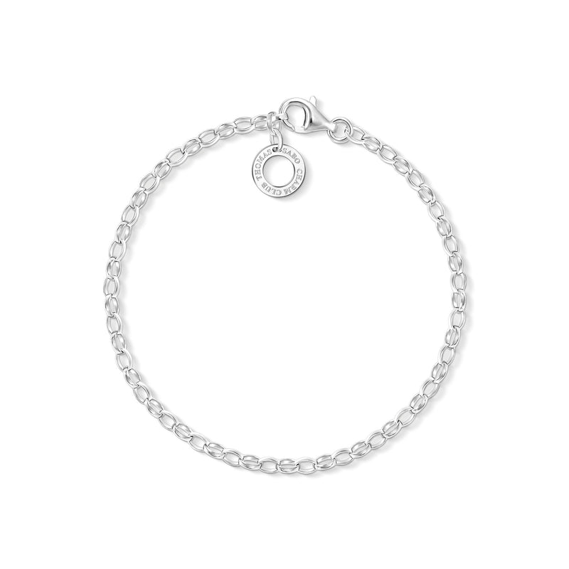 Thomas Sabo Charm Bracelet With Shimmering White Cold Enamel Sterling  X2088-007-21-L17 - First Class Watches™ USA