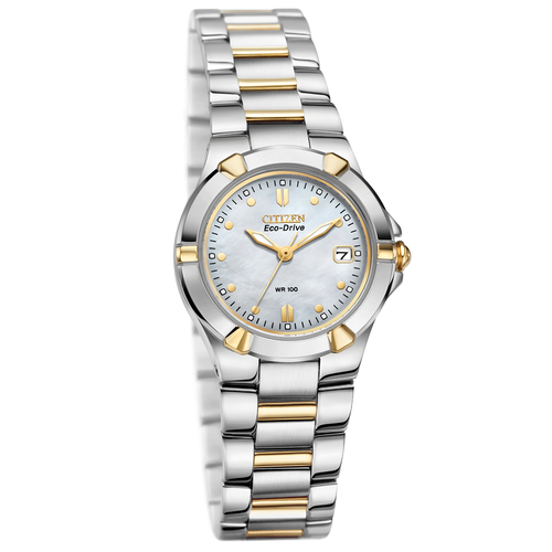 Citizen EW1534-57D Women's Two Tone Stainless Steel Bracelet Watch
