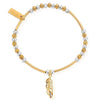 Chlobo Gold And Silver Filigree Feather Bracelet