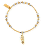 Chlobo Gold And Silver Filigree Feather Bracelet