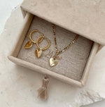 24KAE 32408Y Necklace with Heart and Stone