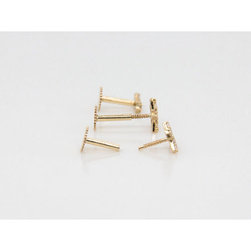 9ct Yellow Gold Cubic Lotus Piercing