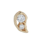 9ct Yellow Gold Cubic Paisley Piercing