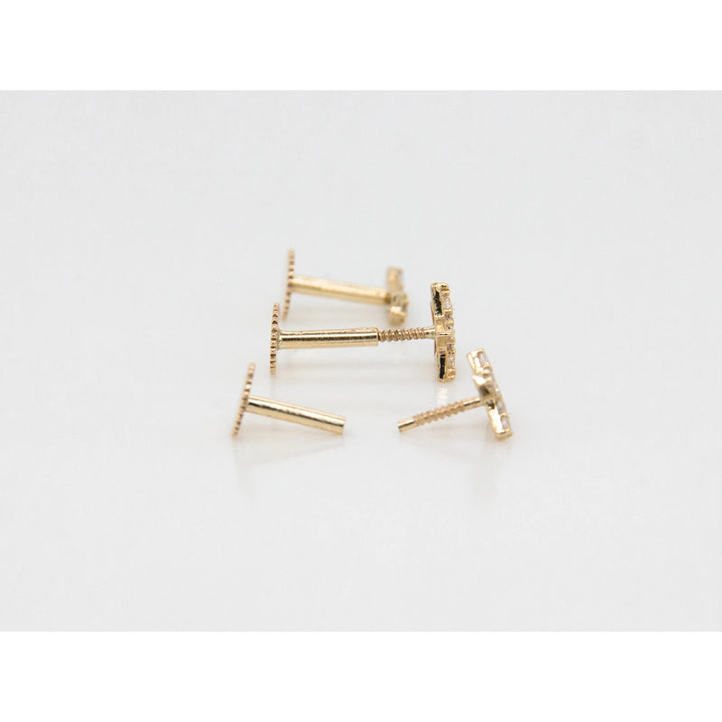9ct Yellow Gold Hamsa Hand Piercing