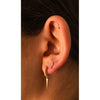 9ct Yellow Gold Cubic Lightening Bolt Piercing