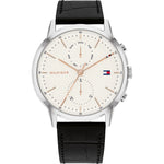 Tommy Hilfiger 1710434 Men's Black Leather Strap Dress Watch